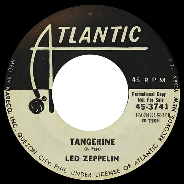 Single <br>Philippines (45-3741) <br>Immigrant Song / Tangerine (Promo) - Image 2