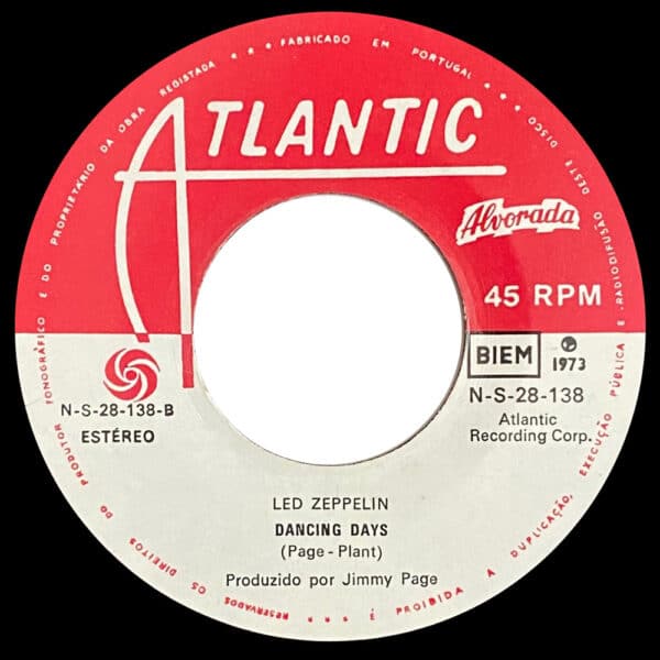Single <br>Portugal (N-S-28-138) <br>Over The Hills and Far Away / Dancing Days (#1) - Image 4