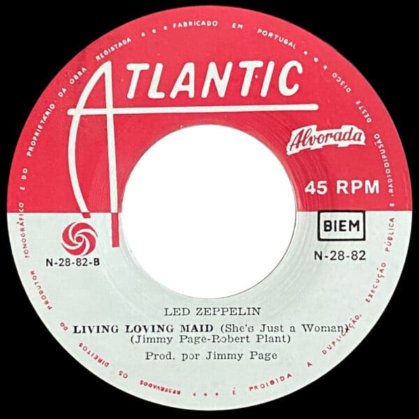 Single <br>Portugal (N-28-82) <br>Whole Lotta Love / Living Loving Maid (#1) - Image 4