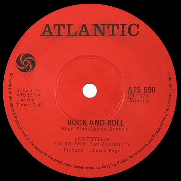 Single <br>South Africa (ATS 590) <br>Rock and Roll / Going To California - Image 2