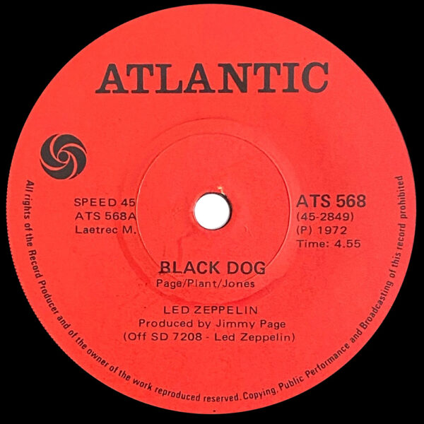Single <br>South Africa (ATS 568) <br>Black Dog / Misty Mountain Hop - Image 3