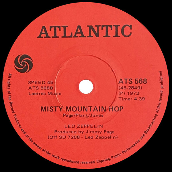 Single <br>South Africa (ATS 568) <br>Black Dog / Misty Mountain Hop - Image 4