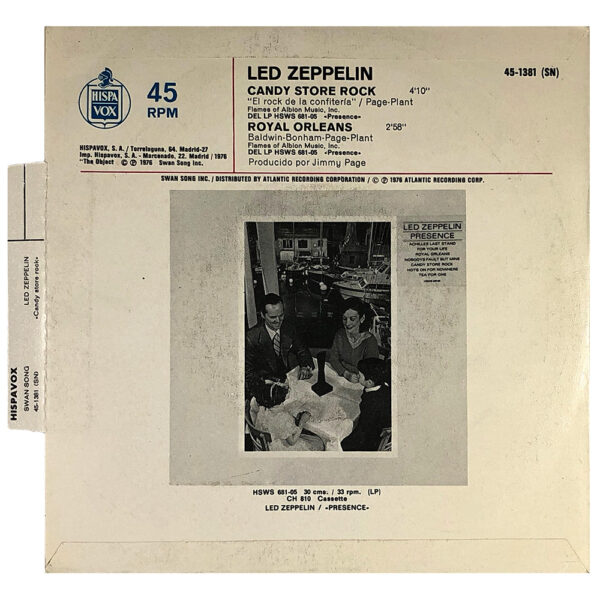 Single <br>Spain (SS45-1381) <br>Candy Store Rock / Royal Orleans - Image 2