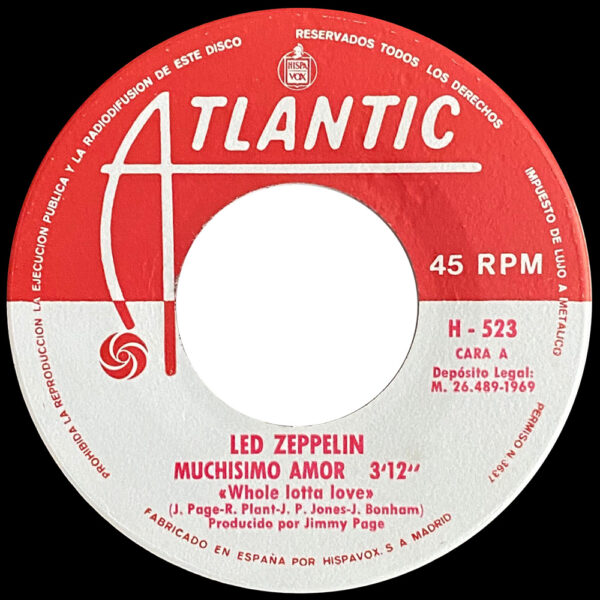 Single <br>Spain (H-523) <br>Whole Lotta Love / Communication Breakdown (#1) - Image 3