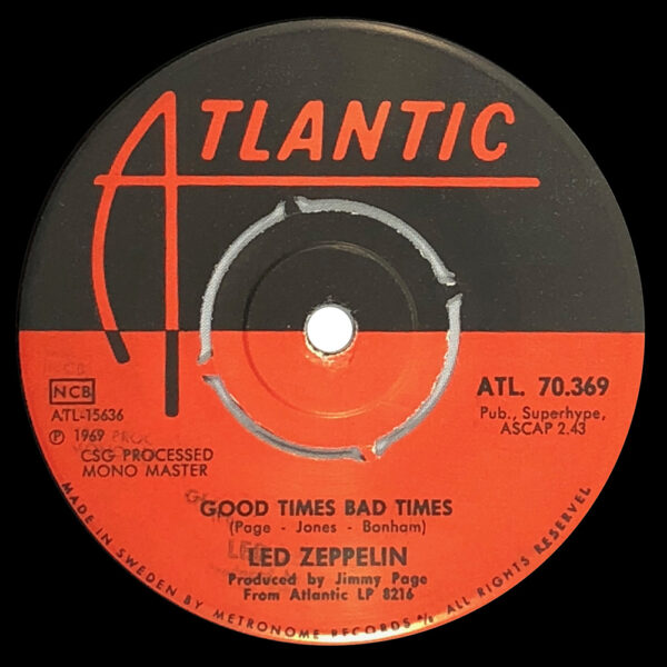 Single <br>Sweden (ATL.70.369) <br>Good Times Bad Times / Communication Breakdown - Image 3