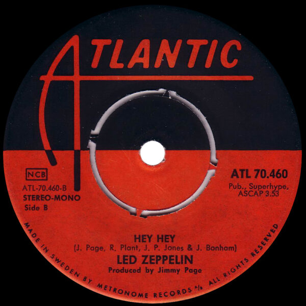 Single <br>Sweden (ATL 70.460) <br>Immigrant Song / Hey, Hey, What Can I Do (#1) - Image 4