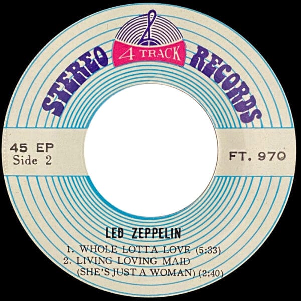 Single <br>Thailand (FT. 970) <br>Black Dog / Rock and Roll / Whole Lotta Love / Living Loving Maid (#1) - Image 4
