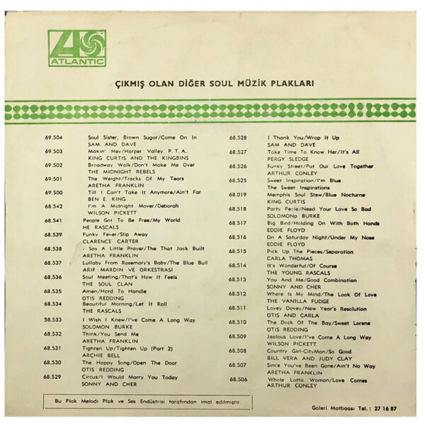 Single <br>Turkey (70504) <br>Living Loving Maid / Bring It On Home (#3) - Image 2