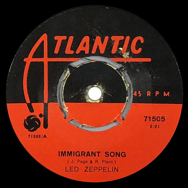 Single <br>Turkey (71505) <br>Immigrant Song / Hey, Hey, What Can I Do (#1) - Image 3