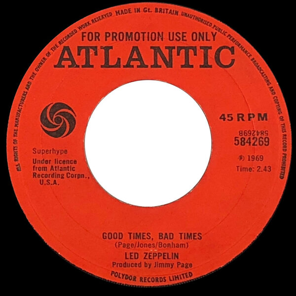Single <br>United Kingdom (584269) <br>Communication Breakdown / Good Times Bad Times (Promo)