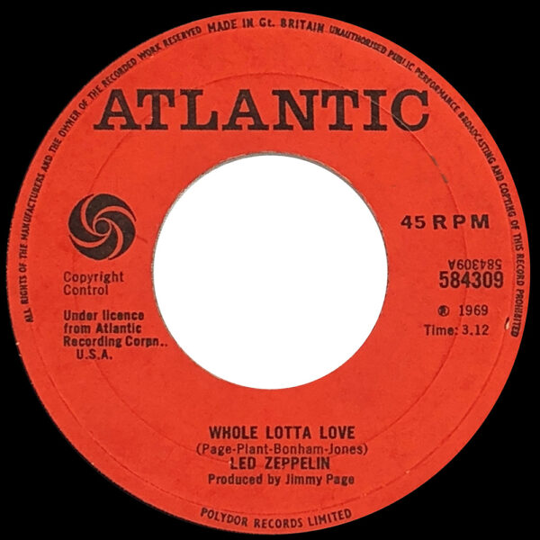Single <br>United Kingdom (584309) <br>Whole Lotta Love / Living Loving Maid - Image 2