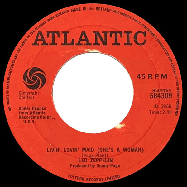 Single <br>United Kingdom (584309) <br>Whole Lotta Love / Living Loving Maid - Image 3