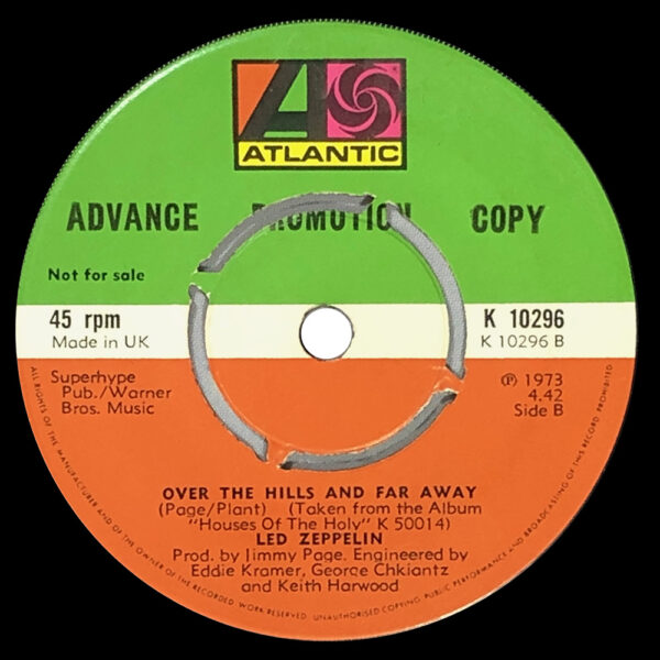 Single <br>United Kingdom (K 10296) <br>D'yer Mak'er / Over The Hills And Far Away (Promo) - Image 2