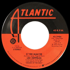 Single <br>USA (45-2986) <br>D'yer Mak'er / The Crunge (Promo)