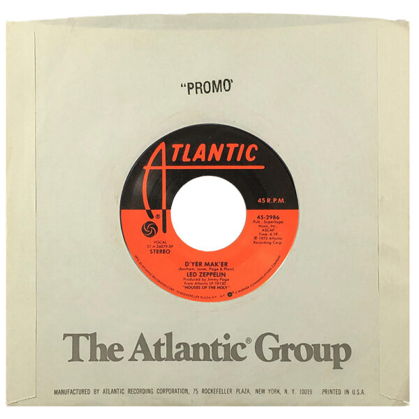 Single <br>USA (45-2986) <br>D'yer Mak'er / The Crunge (Promo) - Image 3