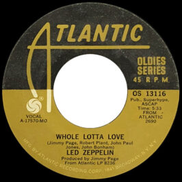 Single <br>USA (OS 13116) <br>Whole Lotta Love / Living Loving Maid (#8)