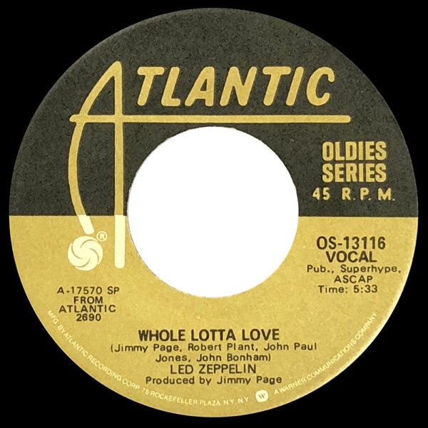 Single <br>USA (OS-13116) <br>Whole Lotta Love / Living Loving Maid (#4)