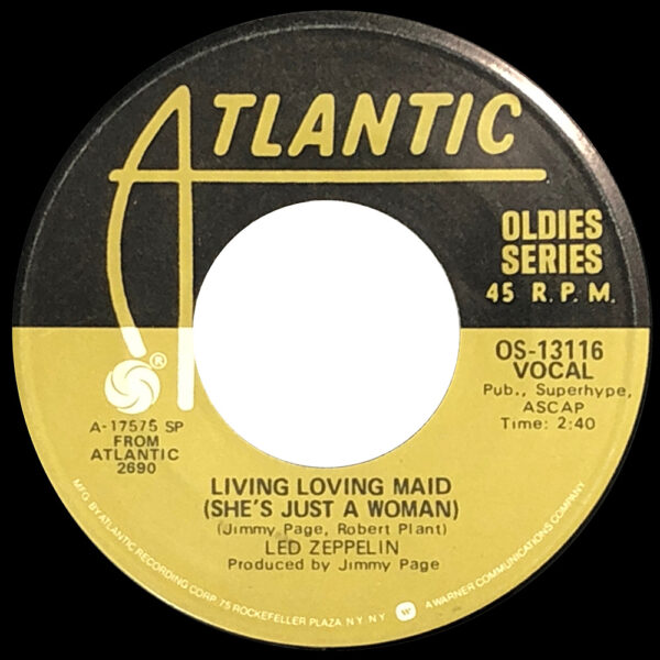 Single <br>USA (OS-13116) <br>Whole Lotta Love / Living Loving Maid (#4) - Image 2