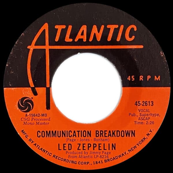 Single <br>USA (45-2613) <br>Good Times Bad Times / Communication Breakdown (#6) - Image 3