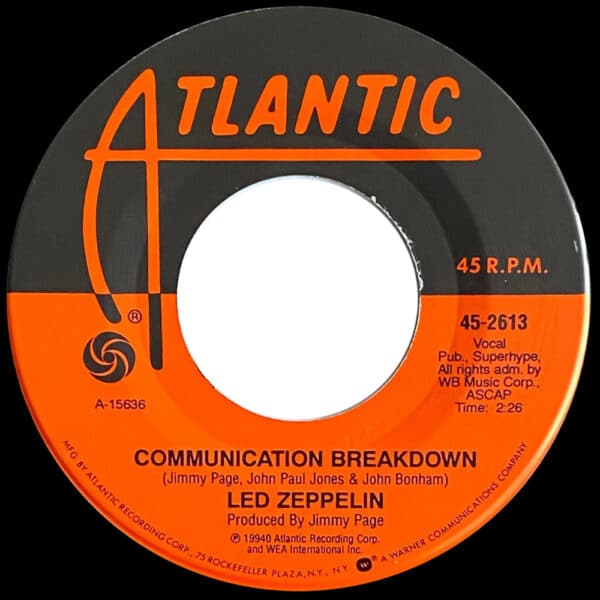 Single <br>USA (45-2613) <br>Good Times Bad Times / Communication Breakdown (#7) - Image 3
