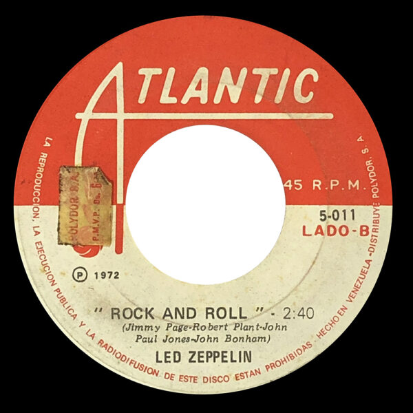 Single <br>Venezuela (5-011) <br>Black Dog / Rock and Roll (#2) - Image 2