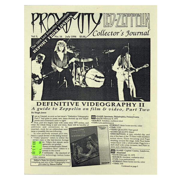 Fanzine <br>Proximity (#14)