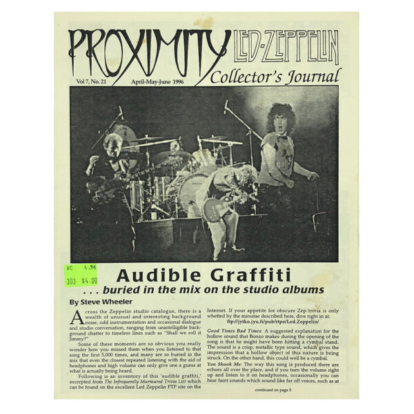 Fanzine <br>Proximity (#21)