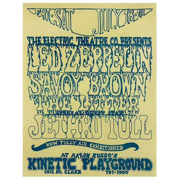 Concert Advertisement <br>1969.07.18 <br>Chicago, IL (Handbill)