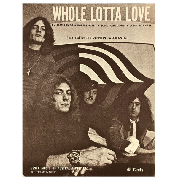 Sheet Music <br>Whole Lotta Love (Australia)