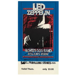 Concert Ticket <br>1969.11.06 <br>San Francisco, CA