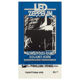 Concert Ticket <br>1969.11.08 <br>San Francisco, CA