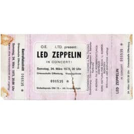 Concert Ticket <br>1973.03.24 <br>Offenburg, DE