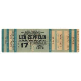Concert Ticket <br>1977.04.17 <br>Indianapolis, IN