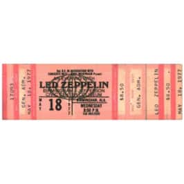 Concert Ticket <br>1977.05.18 <br>Birmingham, AL