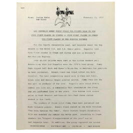 Press Release (1977) <br>"Sweeps Music Polls" (USA)