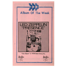Radio Survey (1976) <br>Daytons Record Shop (Ohio)