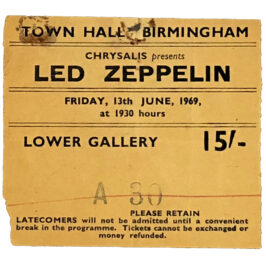 Concert Ticket <br>1969.06.13 <br>Birmingham, UK