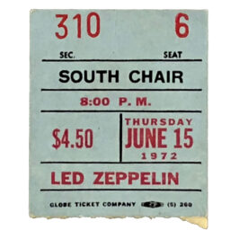 Concert Ticket <br>1972.06.11 <br>Baltimore, MD