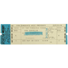Concert Ticket <br>1973.06.03 <br>Los Angeles, CA