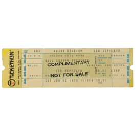 Concert Ticket <br>1973.06.02 <br>San Francisco, CA