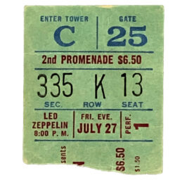Concert Ticket <br>1973.07.27 <br>New York, NY