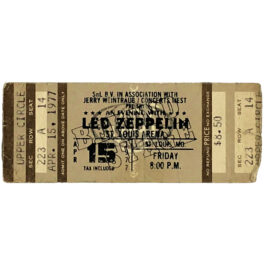 Concert Ticket <br>1977.04.15 <br>St. Louis, MO