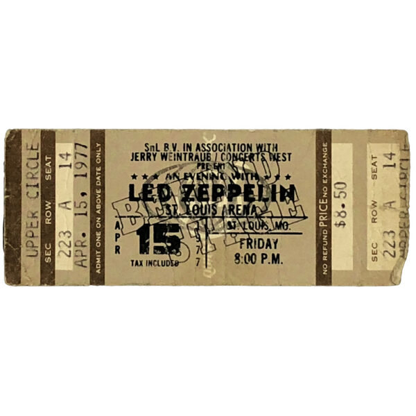 Concert Ticket <br>1977.04.15 <br>St. Louis, MO