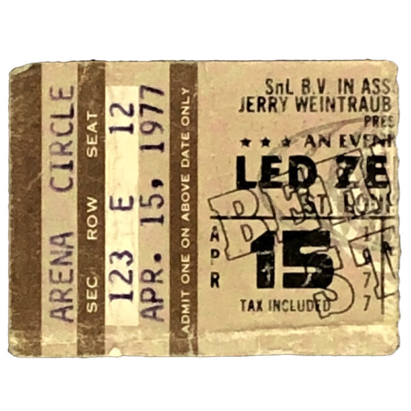 Concert Ticket <br>1977.04.15 <br>St. Louis, MO - Image 2