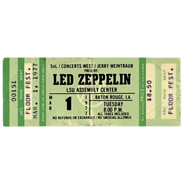Concert Ticket <br>1977.05.19 <br>Baton Rouge, LA