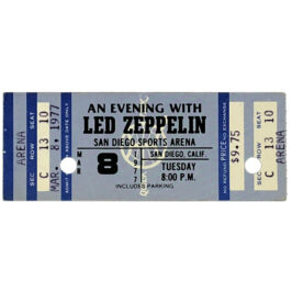 Concert Ticket <br>1977.06.19 <br>San Diego, CA