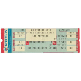 Concert Ticket <br>1977.06.23 <br>Los Angeles, CA