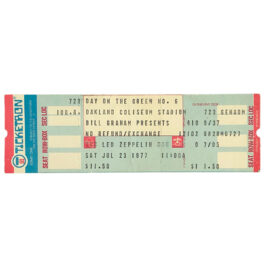 Concert Ticket <br>1977.07.23 <br>Oakland, CA