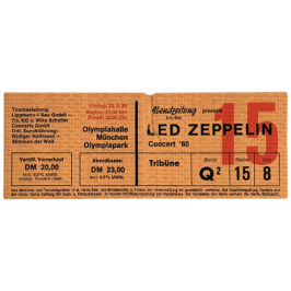 Concert Ticket <br>1980.07.05 <br>Munich, DE