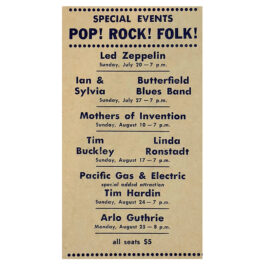 Concert Advertisement <br>1969.07.20 <br>Warrensville Heights, OH (Ad)